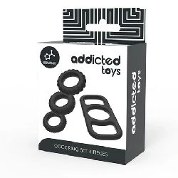 set de 4 anillos para el pene addicted toys - detalle 5