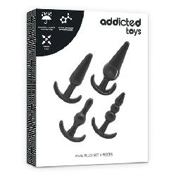 set de 4 plugs anales addicted toys - detalle 6