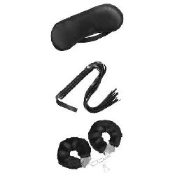 set de bondage para principiantes beginners 3 piezas negro - detalle 3