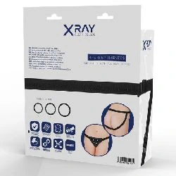strapon arnes universal con 3 anillas silicona xray - detalle 3