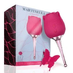 succionador de clitoris con vibrador rosa martinella - detalle 6
