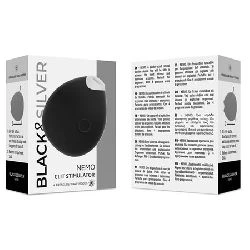 succionador de clitoris nemo black y silver - detalle 5