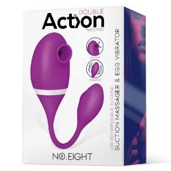 succionador de clitoris y huevo vibrador 2 en 1 silicona usb - detalle 2