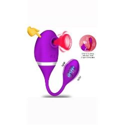 succionador de clitoris y huevo vibrador 2 en 1 silicona usb - detalle 8