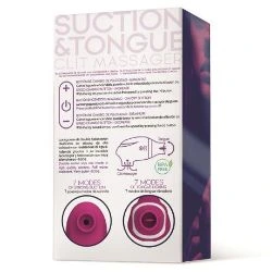succionador de clitoris y lengua estimuladora usb silicona - detalle 4