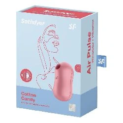 succionador de clitoris y vibrador cotton candy rojo satisfyer - detalle 4