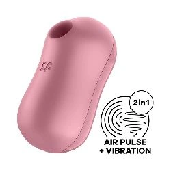 succionador de clitoris y vibrador cotton candy rojo satisfyer - detalle 5