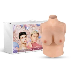 Sujetador con pechos de silicona copa d y e