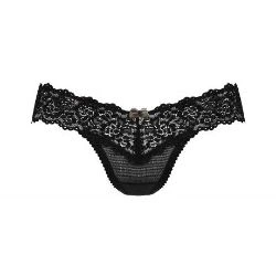 tanga de encaje 852 tho negro - detalle 5
