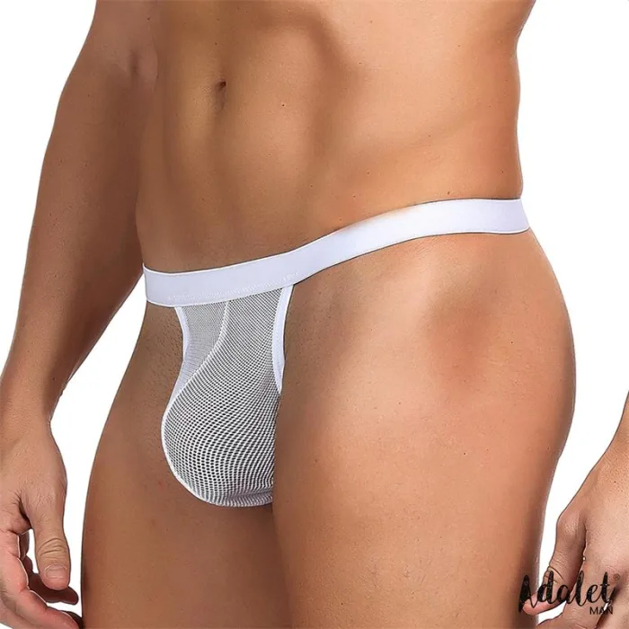 Tanga de Rejilla Blanco Titan para Hombre