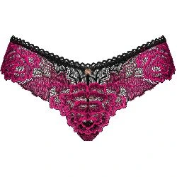 tanga rosa con flores rosenty obsessive - detalle 5