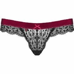 tanga rossita negro y rojo obsessive - detalle 4
