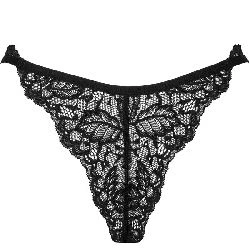 tanga semitransparente negro bellastia obsessive - detalle 4