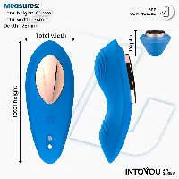 tanga vibrador para braguita con app azul - detalle 6