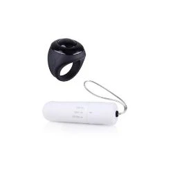 tanga vibrador remoto controlado por anillo color blanco