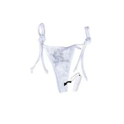 tanga vibrador remoto controlado por anillo color blanco - detalle 2