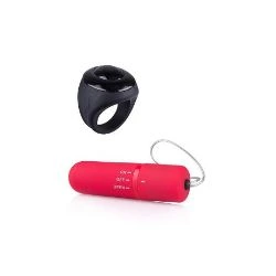 tanga vibrador remoto controlado por anillo color rojo 2