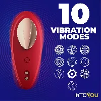 tanta vibrador braguita app silicona rojo - detalle 6