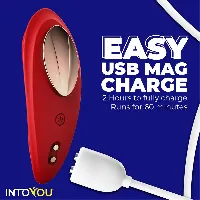 tanta vibrador braguita app silicona rojo - detalle 7