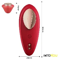 tanta vibrador braguita app silicona rojo - detalle 8