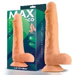 dildo realista con testiculos 23 cm natural tod