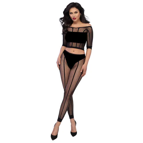 Top y Leggins Negro Sm Cr 4647