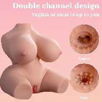 torso sexual real con vibración frieda - detalle 11