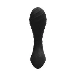 vibrador anal 10 funciones con relieve astor negro - detalle 2