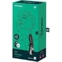 vibrador anal hot passion con calor negro 