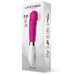 vibrador barato de silicona rosa louver - detalle 2