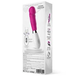 vibrador barato de silicona rosa louver - detalle 3