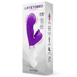 vibrador con conejito morado sliper latetobed - detalle 2