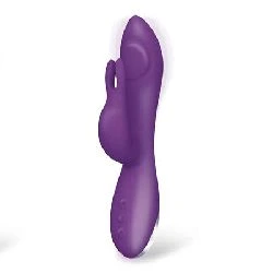 vibrador con conejito punto g y fucion pulsacion usb margnetico silicona - detalle 3