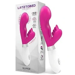vibrador con conejito rosa sliper latetobed