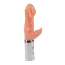 vibrador con funcion de rotacion y de silicona 21 cm shequ - detalle 3