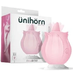 Vibrador con lengua pinkrose base magnetica usb silicona