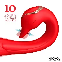 vibrador con lengua rojo swana - detalle 4