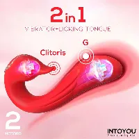 vibrador con lengua rojo swana - detalle 5