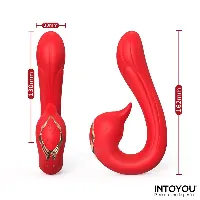 vibrador con lengua rojo swana - detalle 7