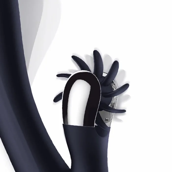 Vibrador con Lenguas Rotadora y Movimiento Finger Azul - detalle 3