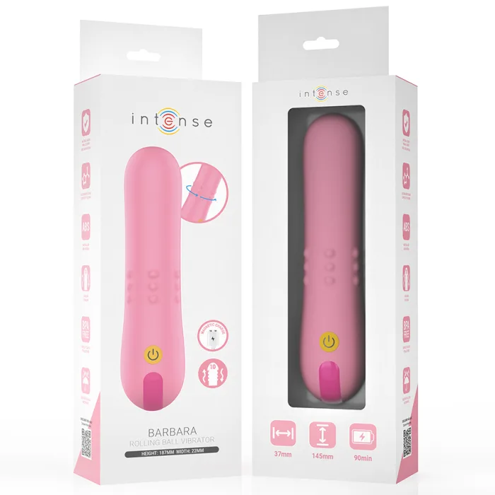 VIBRADOR CON PERLAS GIRATORIAS BARBARA - detalle 3