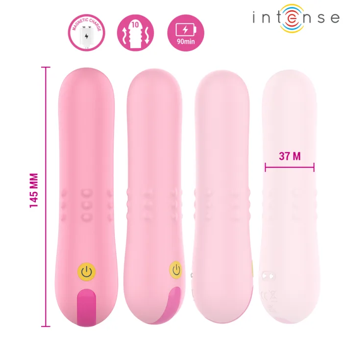 VIBRADOR CON PERLAS GIRATORIAS BARBARA - detalle 5