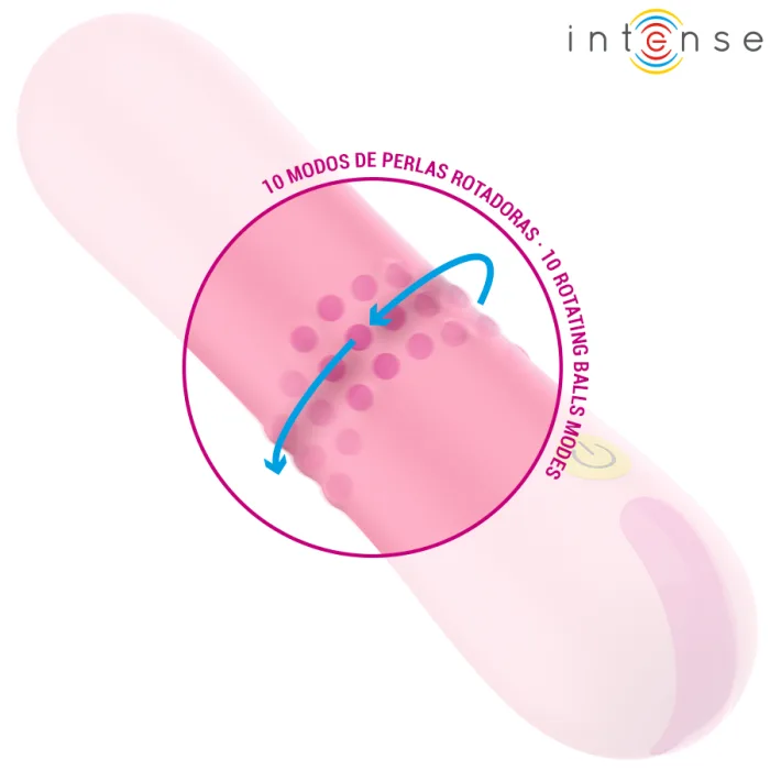 VIBRADOR CON PERLAS GIRATORIAS BARBARA - detalle 6