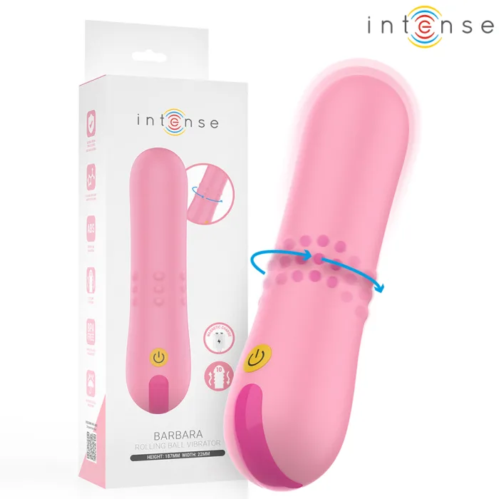 VIBRADOR CON PERLAS GIRATORIAS BARBARA