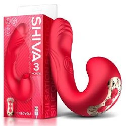 vibrador con succion y 3 motores usb shiva - detalle 4