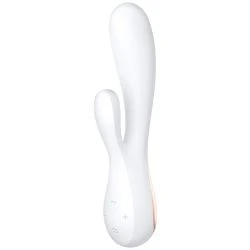 vibrador conejito rampante satisfyer mono flex blanco - detalle 2