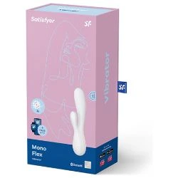 vibrador conejito rampante satisfyer mono flex blanco - detalle 4