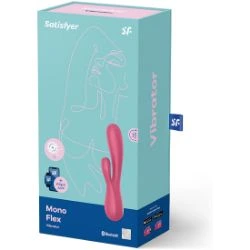 vibrador conejito rampante satisfyer mono flex rojo - detalle 4