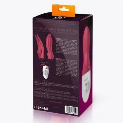 vibrador conejito rampante stripe con usb y lubricante regalo - detalle 5
