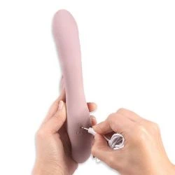 vibrador curvado silicona usb fire dancer 22 cm - detalle 8